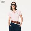 Teenie Weenie Women's Short Sleeve Cartoon Bear Polo Knit Sweater