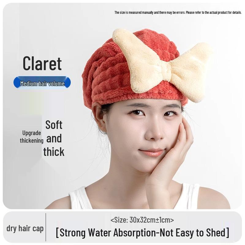 Super Absorbent Quick-Dry Hair Towel Cap - 2024 Style for Women & Children, Cute & Thickened