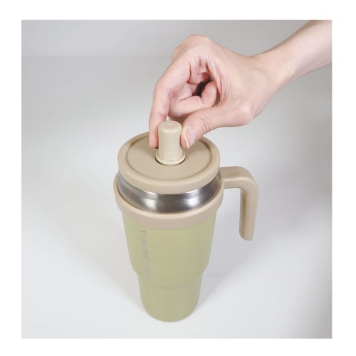 HAC Vacuum Insulated Tumbler, ThermoPure, Khaki, W13 x D10 x H24cm, 4819