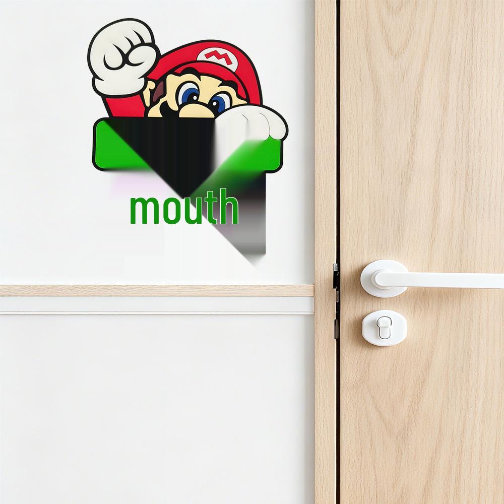 Super Mario Themed Light Switch Sticker: Kitchen & Bedroom Style