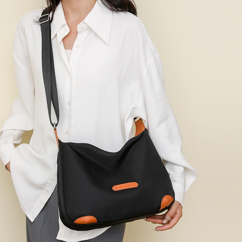 Geantă ușoară din pânză de nailon impermeabilă de mare capacitate pentru femei, geantă de umăr, geantă crossbody, geantă pentru mamă
