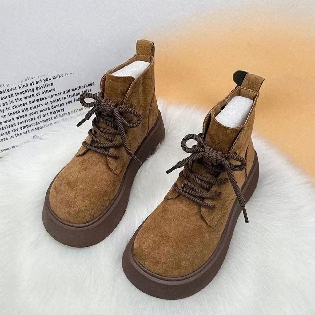 Thick-soled heightening women's winter velvet warm soft-soled lightweight and versatile women's shoes