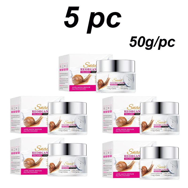 50g Snail Anti-drying Moisturizing Whitening Facial Cream Nourishing Moisture Maintaining Skin Protection Face Cream