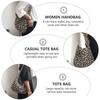 Chic Large Capacity Shoulder Bag Retro Leopard Printed Lady Handbag Armpit Bag