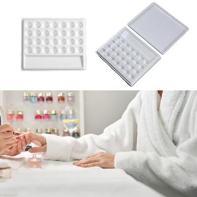 28 Wells Paint Palette Supplies Imitation Porcelain Rectangular Painting Mixing Tray for Painting Artists Oil Paints