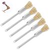 5pcs Mini Size Brass Wire Cleaner Brush Nail Drill Bit Cleaner  Daily Tool Cleaning Work