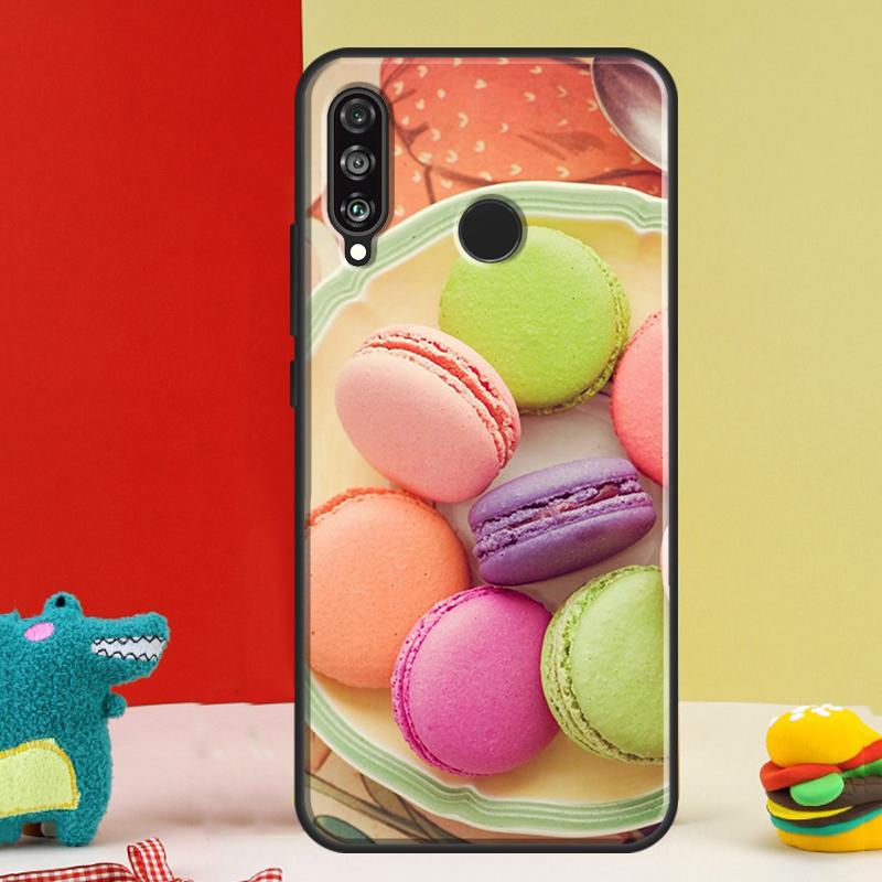 Macarons Cake Dessert For Huawei Nova 9 10 SE 12i 12s 11i 5T Y91 Y90 Y60 Y70 Y72 Y61 P60 Pro P20 P30 P40 Lite Case