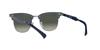 RB3507 Clubmaster Aluminum Brushed Blue on 51 Ray-Ban Sunglasses, 924871, Silver,