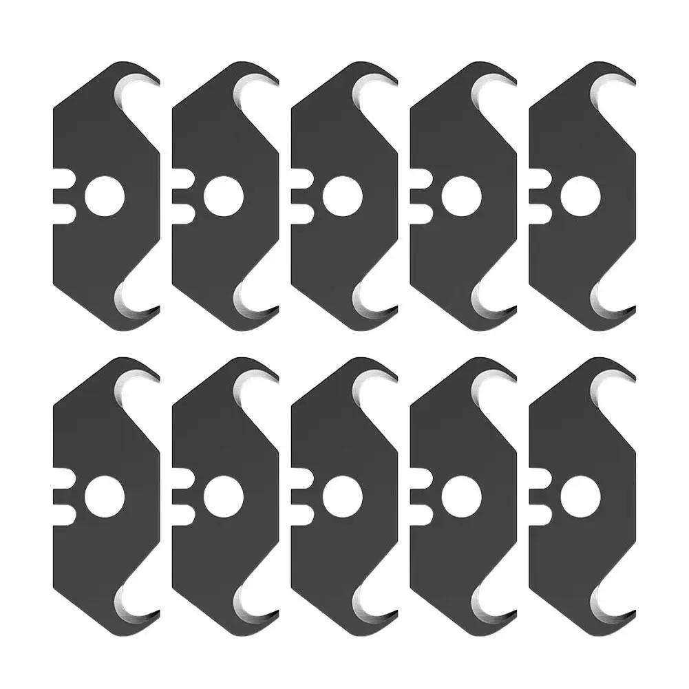 

10/20pcs Utility Hook Blades Multifunctional Foldable Utility Knife Steel Razor Blades Safety Horn Knife Blades For Cutting I1S9