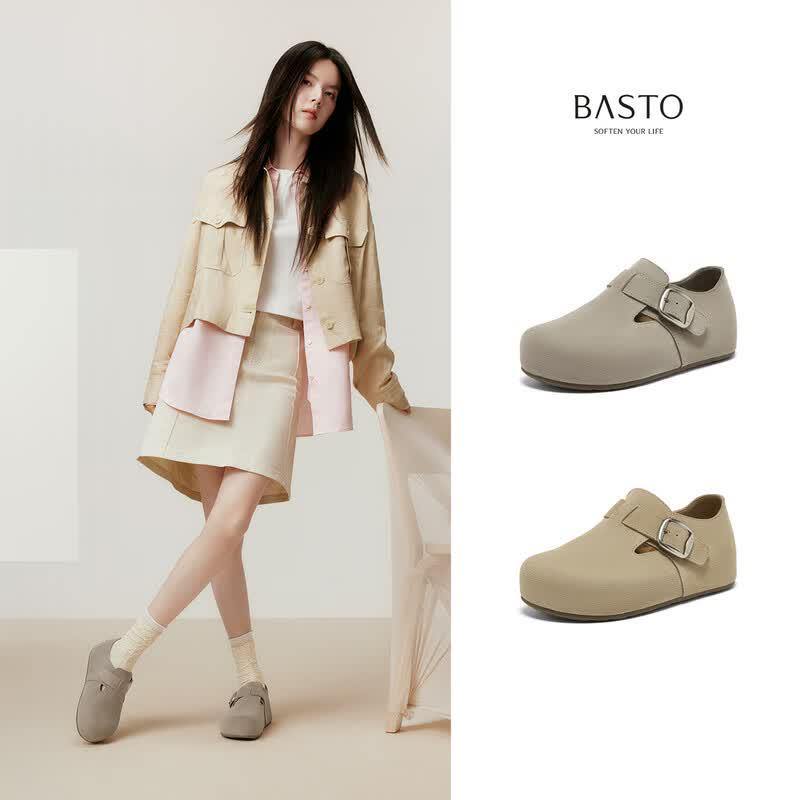 Besto Women's Vanilla Mousse Platform Mary Jane Shoes B9033AM6