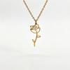 Stainless Steel Necklace Fashion Month Birth Flower Necklace for Women Fashion Rose Daisy Pendant Necklace Jewelry Gift