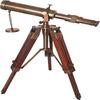 Nautical Brass Telescope with Wooden Tripod Maritime Decor for Table Top Home  Office Accent Piece Home Decor