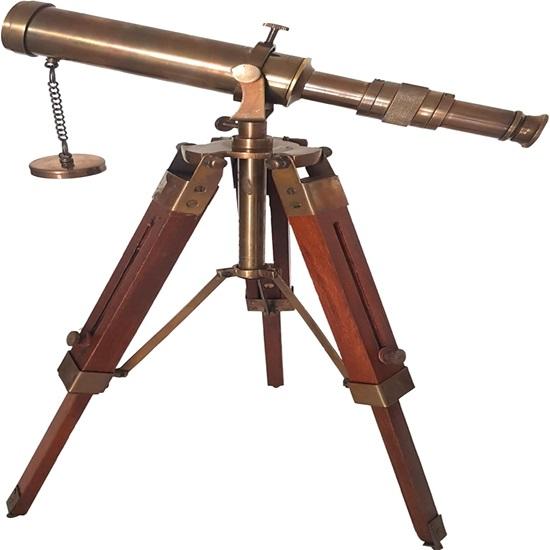 

Морской латунный телескоп с деревянным штативом Морской декор для столешницы Домашний офис Акцентный элемент Домашний декор