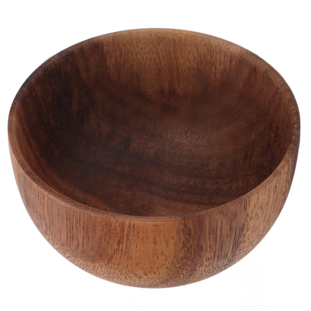Wooden Shaving Soap Bowl Portable Foaming Large Capacity Wood Shave Soap Container for Men Barber Shop