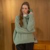 Deondeulob Dd_Twisted Crew Neck Knit Top_Mint