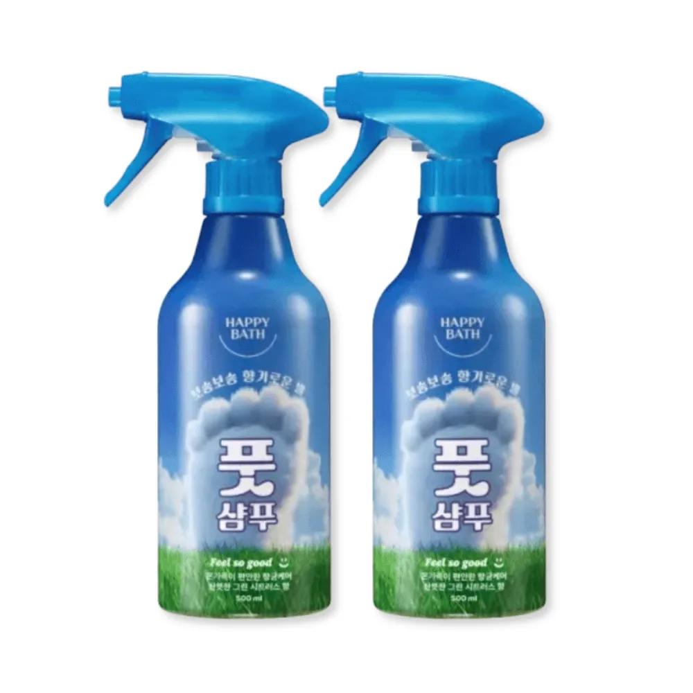 HAPPY BATH Foot Shampoo Hyaluronic Acid Moisturizing Foot Shampoo 500ml 2 Bottles