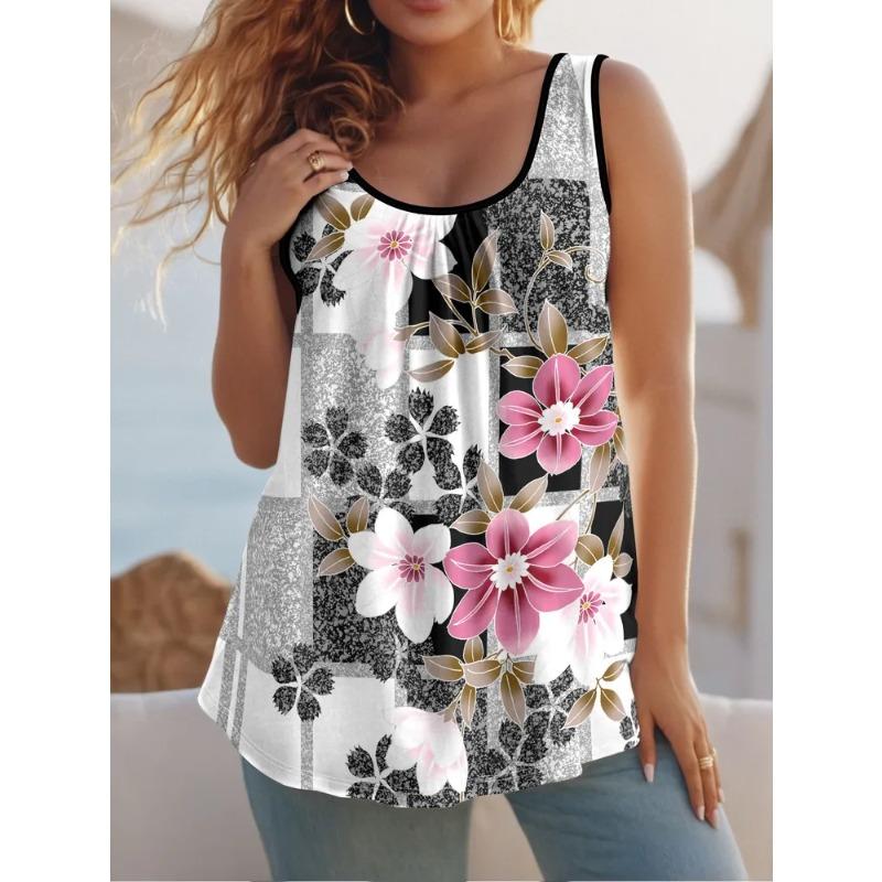 Women's Sleeveless Vest Creative Colorful Pattern Printing Comfortable Soft Fashionable Versatile Summer Oversized Vest