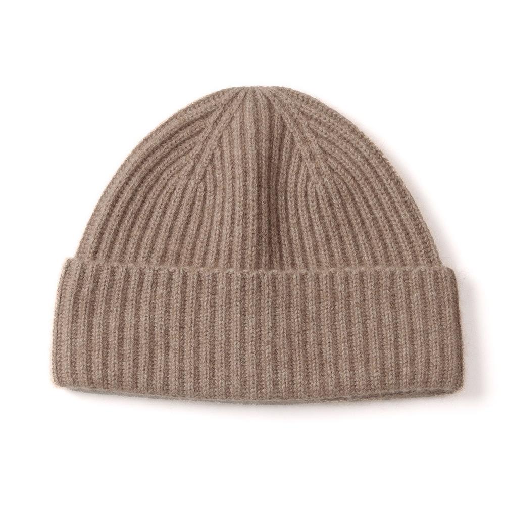 Custom Winter Women Inner Mongolian Cashmere Fisherman Hat Casual Fashion Ladies Girls Outdoor Warm 100% Cashmere Beanie Hat One Size