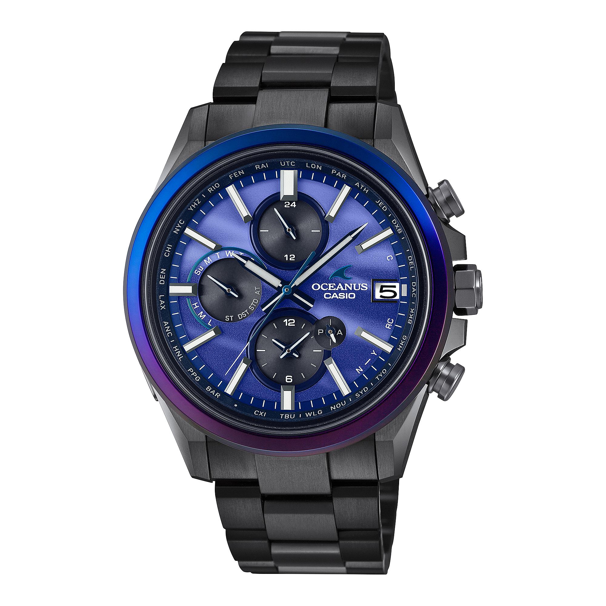 

Casio Men s 100M Water Resistant Quartz Watch OCW-T4000AWB-2A синій