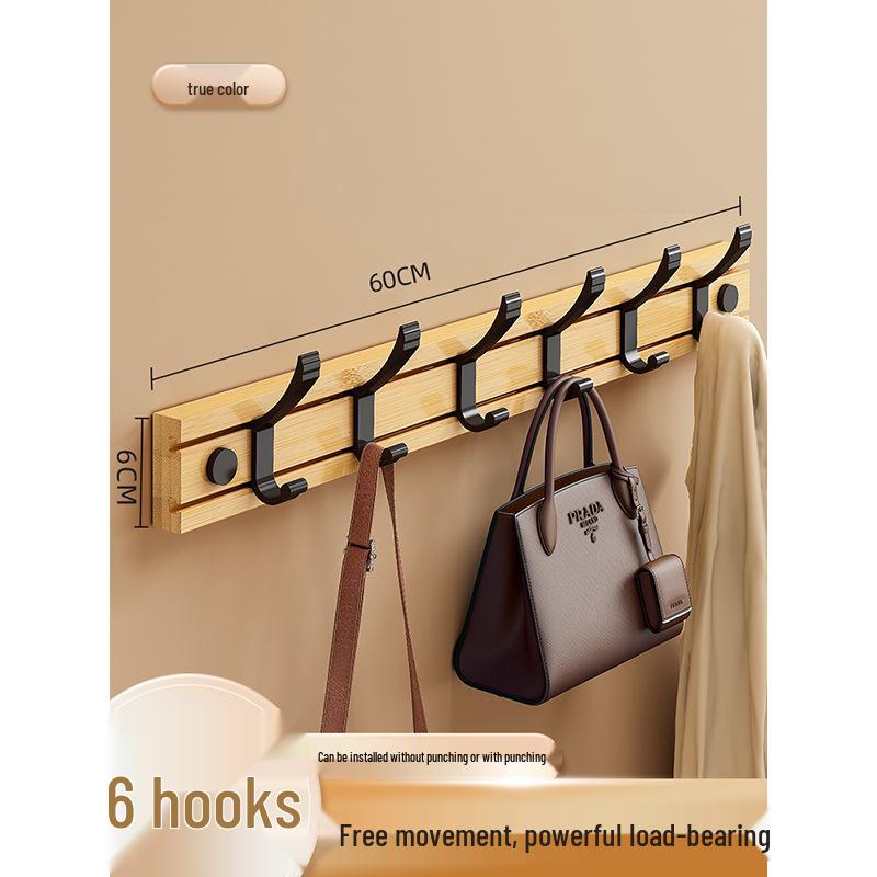 Wandmontierter Flur Garderobenständer mit Haken für Mäntel und Hüte