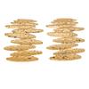 Large Metal Stamping Post Earrings For Women Textured Fashion Jewelry Hammered Geometric Holiday Trendy New Styles Gifts MQF199