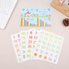 1 Set Number Alphabet Card Preschool Math Learning Wooden Educational Math 10-Row Counting Toy 100 Beads With Counting Sticks