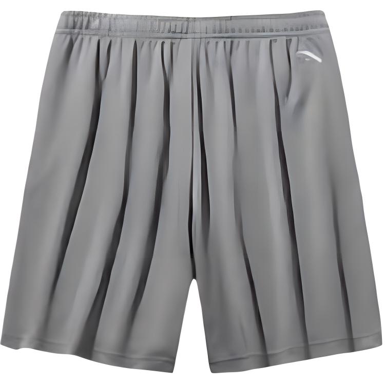 Anta Life Series Sport Minimalist Solid Color Lace-Up Casual Shorts Men Shorts Gray-Olive 152528315-1