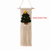 25x60cm Christmas Tapestry Tassel Fringe Holiday Wall Decoration  Woven Wall Decor