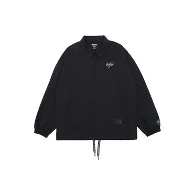 Badfive Tactical Series Logo Print Zip-Up Polo Jacket Men Jacket Black AFDS567-2