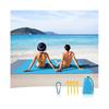 Stranddecke Wasserdichte Strandmatte Sandfeste Stranddecke Picknickdecke mit Anker für Reisen, Camping