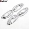 For Toyota Yaris XP150 Hatchback 2014 2015 2016 Chrome Car Ide Inner Door Handle Bowl Cover Trim Interior Molding Accessories