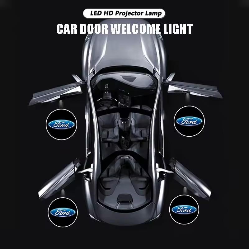 VCLG2 Led HD Car Door Logo Welcome Light Projector Lamps For Ford Taurus Mondeo Focus Shelby Fiesta Mustang Ecosport Escape MK7 STline