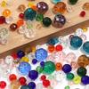 50-200pcs Faceted Crystal Beads 3/4/6/8/10mm Transparent Mixed Color Glass Loose Beads For Jewelry Making DIY Bracelets Necklace