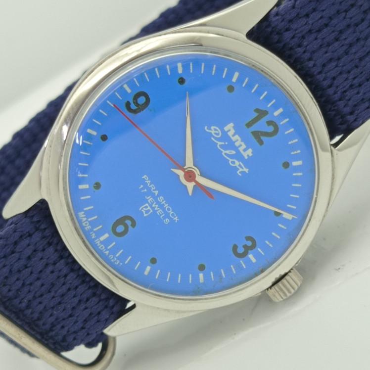 

Б/У HMT PILOT INDIAN МУЖСКИЕ МЕХАНИЧЕСКИЕ ЧАСЫ a413047-1 Sku009-a413047