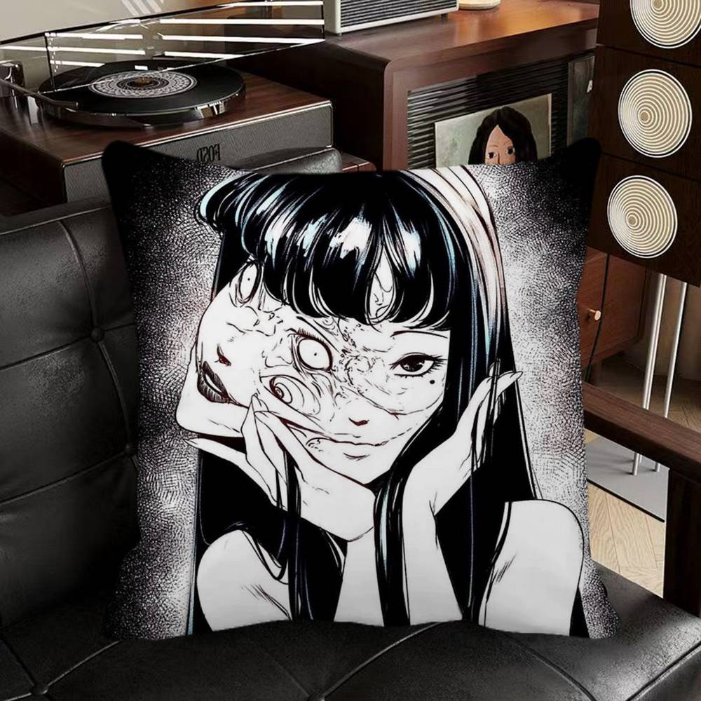 Japan Anime Junji Ito Pillow Case Square Pillow Bedroom Sofa Leisure Comfort Cushion Car Home Decoration