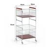 New Multi-layer Movable Laundry Basket with Removable Storage Rack for Balcony or Laundry Room