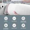 130/150mm Kanalförlängningsrör Teleskopiskt Flexibelt Luftkonditioneringsavgasrör Tillbehör Ventilationsslang för Mobil Luftkonditionering