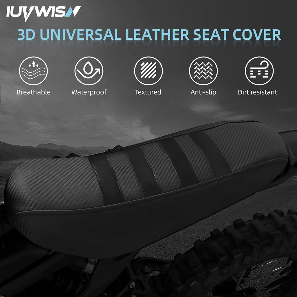 Seat Cover for Surron LBX 79bike Falcon Pro, Electric Dirt Bike Seat Cover for Sur Ron Black,Non-Slip Soft High Elastic Leather