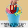Children's Beach Sand Toys Set, Metal Bucket & Shovel Kit, for Sandbox, Seaside and Gardening, Unisex