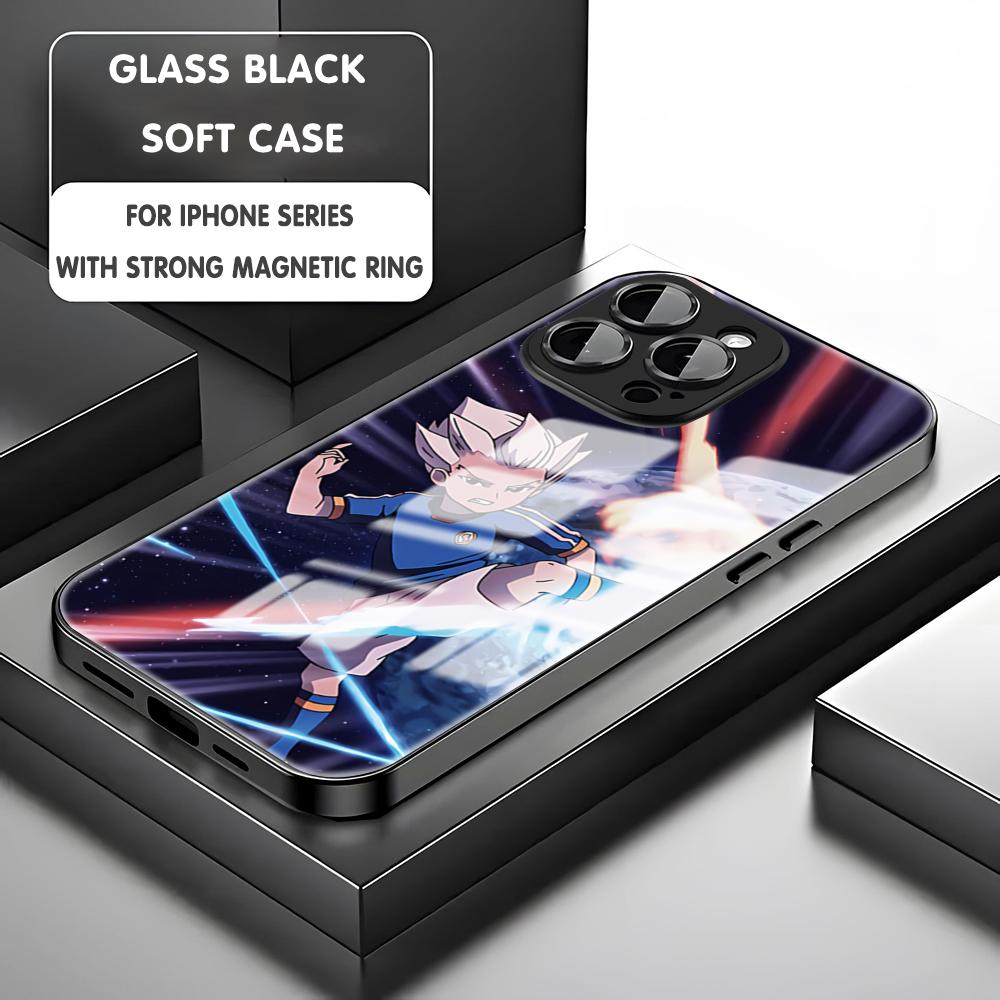 Japanese anime inazuma eleven Phone Case For iPhone 16 15 14 13 12 11 X XR XS 8 Plus Mini Pro Max Glass Magnetic Case
