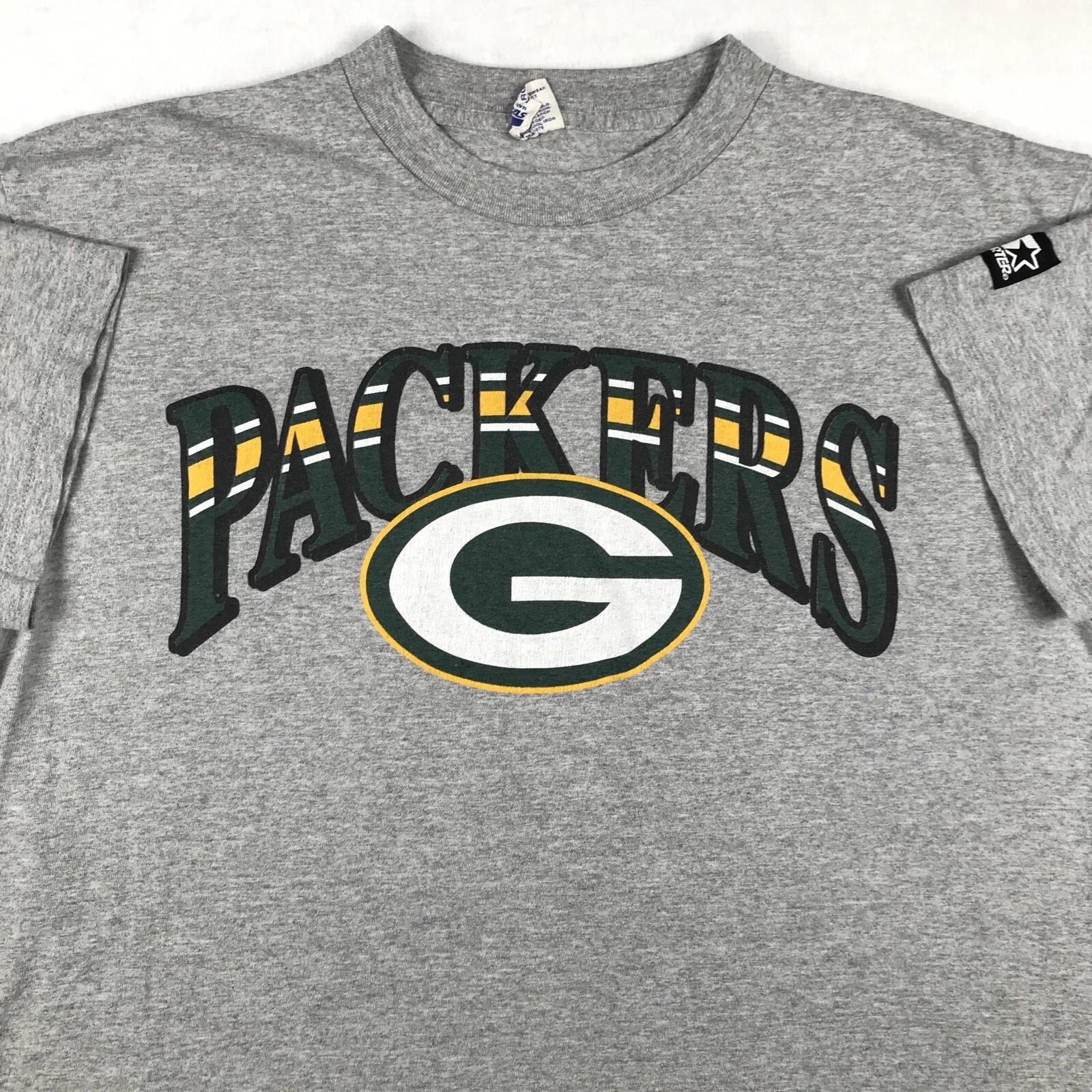 

vintage 90s GREEN BAY PACKERS STARTER T-Shirt XL football nfl hip hop S
