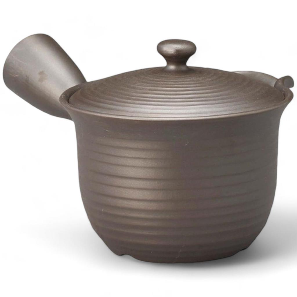 Sawayaka Mesh Teapot with Tea Made in Japan J-kitchens Commercial-Grade Tokoname-Yaki Strainer, 380cc,
