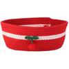 Handmade Red Cherry Basket Creative Large Capacity Woven Storage Basket Cute Exquisite Clothing Sorting Basket Key