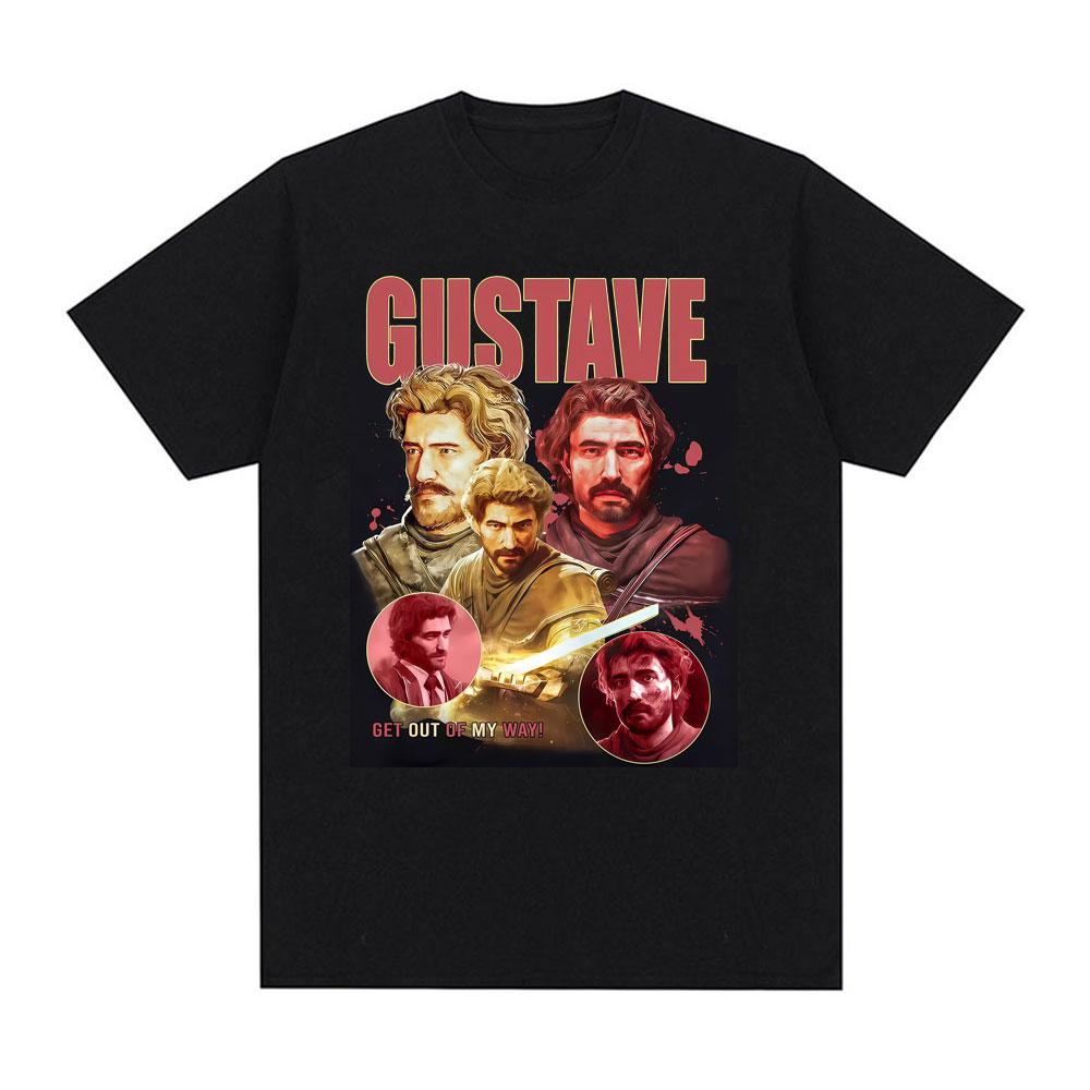 

Gustave Retro Fan Shirt Expedition 33 Graphic T Shirt Men Women Summer Short Sleeve Tshirt Casual 100% Cotton Oversized T-shi... S разноцветный