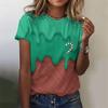 T-shirt con motivo gelato da donna, dessert colorati, t-shirt stampate in 3D, moda estiva, magliette street, maniche corte, girocollo