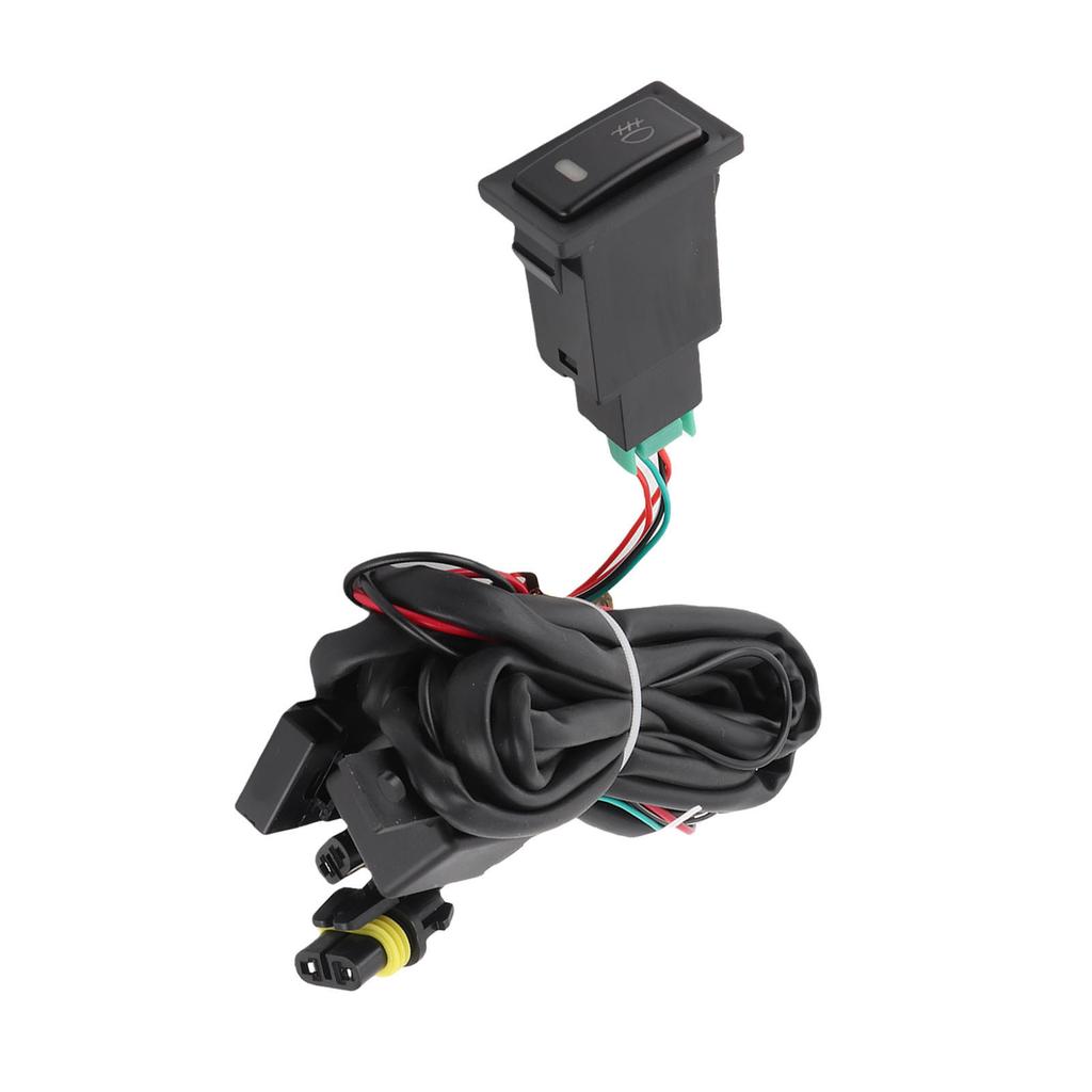 Car Fog Light Lamp Wiring Harness Socket Wire Connector With 12V 40A power relay Illuminated on/off rocker switch Kits Battery Switches5