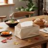 Plastic Desktop Tissue Box Portable Napkins Holder Tissue Rack Western Restaurant
