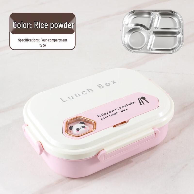 Ru Han Stainless Steel Divided Lunch Box with Soup Bowl