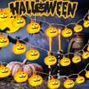 LED Halloween Pumpkin Lantern String Battery Powered Plastic Lantern String Halloween Home Party Garden Outdoor Decoration Light