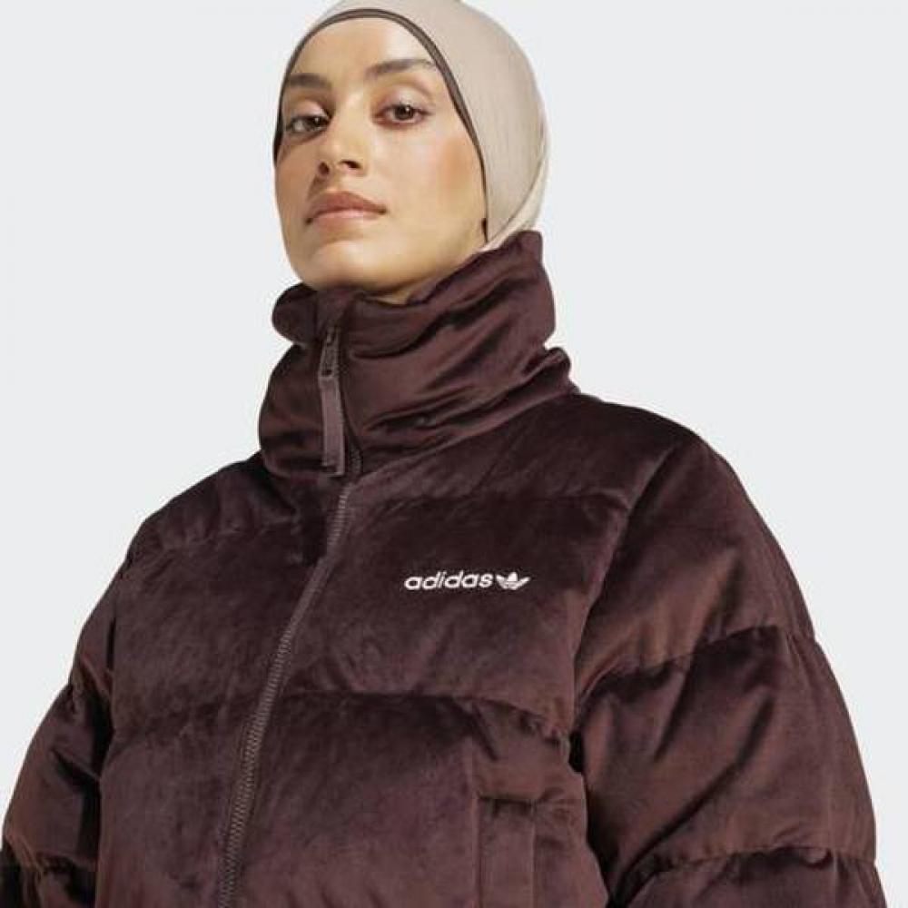 adidas Women S Regen Velvet Down Puffer Jacket Iw8437